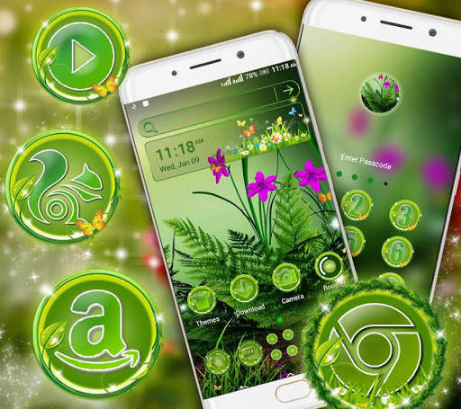 Green Nature Launcher Theme screenshot 4