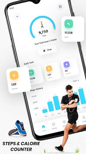 Pedometer - Step Tracker & Activity Tracking screenshot 1