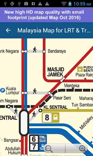 Malaysia Map for LRT & Train screenshot 1