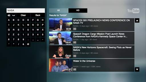 YouTube for Google TV screenshot 2