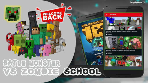 Battle Monster vs Zombie School Video screenshot 8