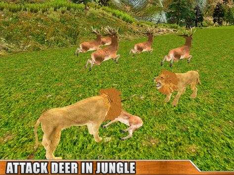 Angry Wild Lion Attack Sim 3D - Safari Wild Lion screenshot 8