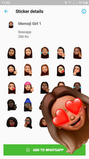 New Memoji Black People Stickers screenshot 2