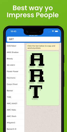Fuentes: Fonts Convertidor de texto para Instagram screenshot 3