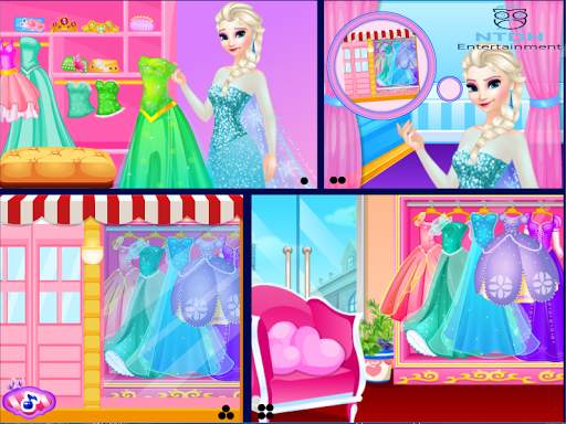 Elsas cloths shop - Dress up games for girls screenshot 1