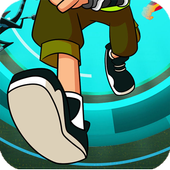 Subway Alien Bentale Adventure Run 3D ten icon