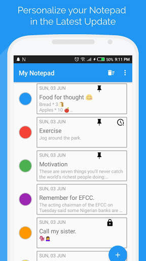 Stylepad: Simple Notepad Notes screenshot 1