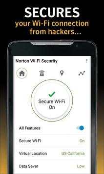 Norton WiFi Security VPN screenshot 1