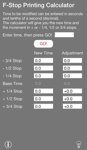 f-Stop Printing Calculator screenshot 4
