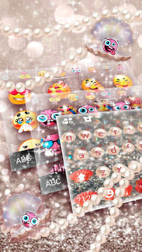 Beautiful Pearl Keyboard Theme screenshot 3