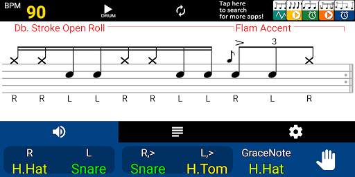 Drum Rudiment Player screenshot 1