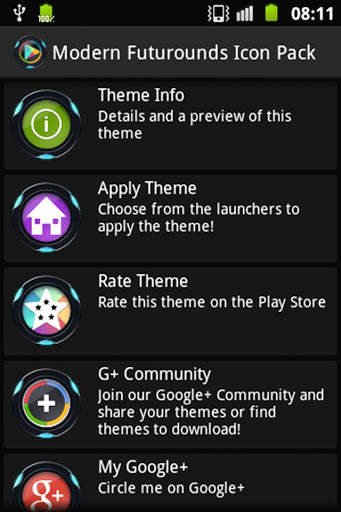 Futurounds icon pack 3 تصوير الشاشة