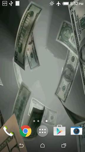 Flying Dollars Live Wallpaper screenshot 2