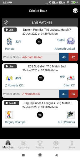 Live line & Cricket Score - Score Guru скриншот 2