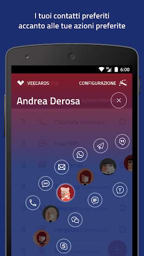 Veer contacts widget screenshot 2