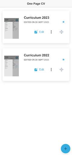 One Page CV: Create Resume PDF скриншот 7