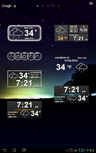 Weather Clock 2 تصوير الشاشة