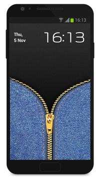 Zipper Lock Screen Jeans screenshot 3