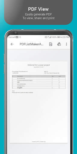 PDF List Maker screenshot 6