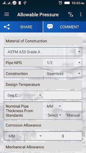 Piping Calculators Free screenshot 5