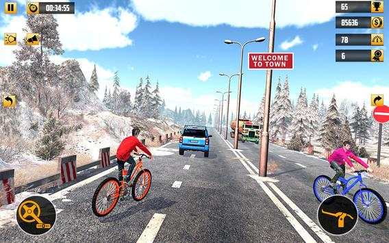 Bicycle Racing Highway Stunt Racer screenshot 4