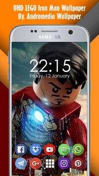 UHD LEGO Iron Man Wallpaper screenshot 2