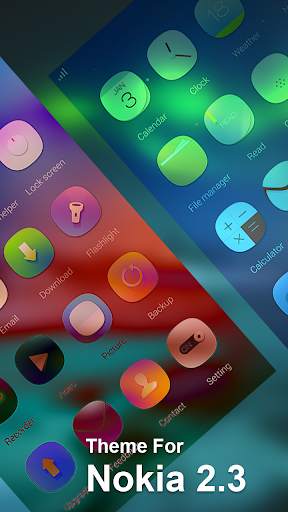 launcher Colorful theme for Nokia 2.3 pro screenshot 4