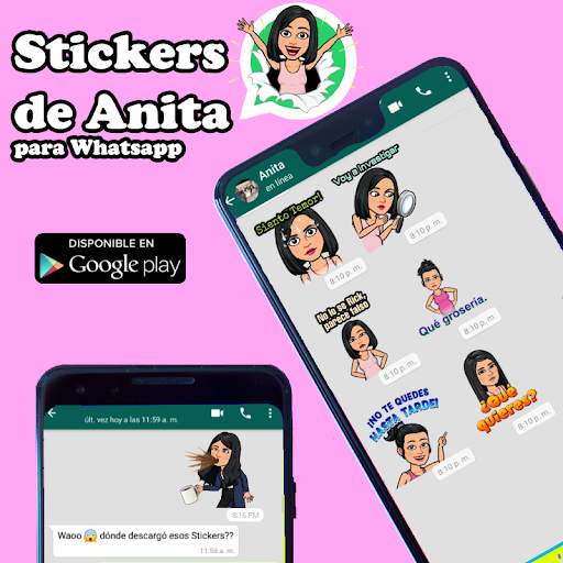 Stickers de Anita para WhatsApp - WAStickerApps screenshot 1