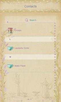 Classy Tea Party SMS Theme 3 تصوير الشاشة
