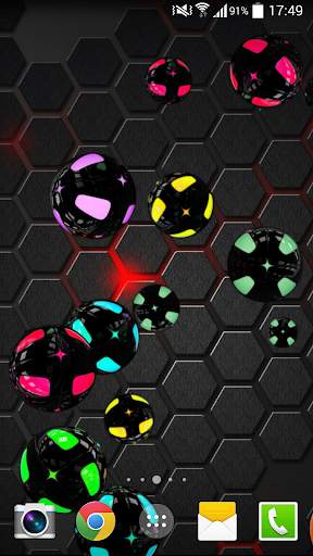 Black Bubble Live Wallpaper screenshot 1