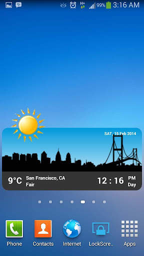 Metro Clock & Weather screenshot 3