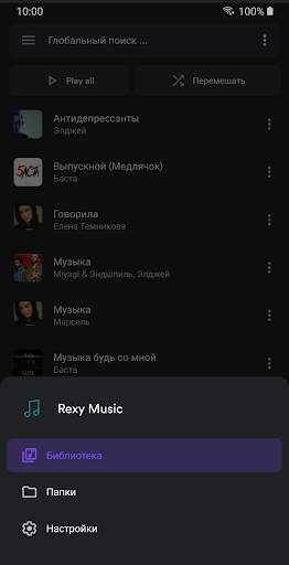 Rexy Music Player screenshot 2