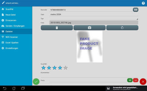 SCANPET New - Inventar und Barcode-Scanner screenshot 14
