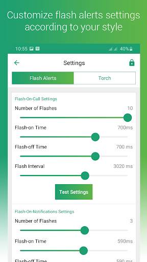 Flash Alerts Pro: Flash blinks on calls & messages screenshot 3