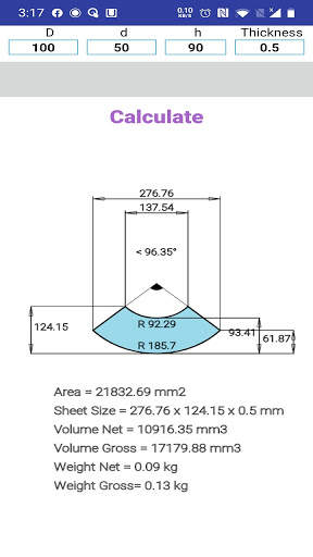 cone calculator screenshot 5