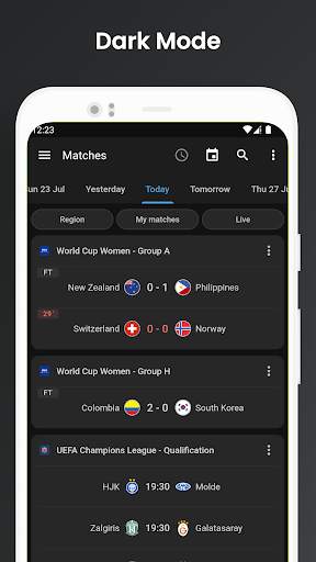 Footba11 - Soccer Live Scores screenshot 2