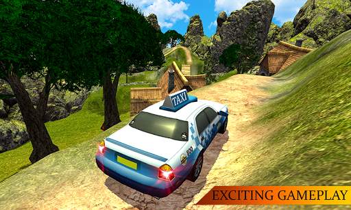 Offroad Real Taxi Car Simulator- Hill Cab Driver स्क्रीनशॉट 2
