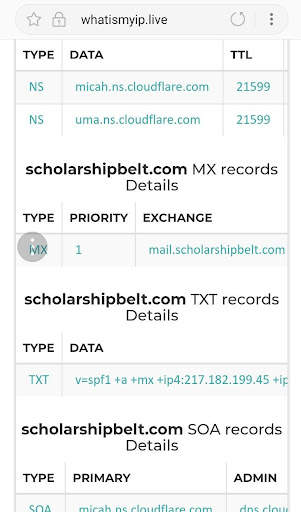 DNS Record Lookup 4 تصوير الشاشة
