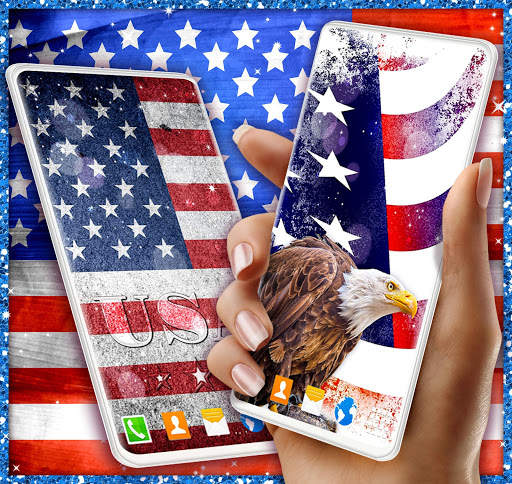 American Flag Wallpapers ⭐ USA HD Wallpaper Theme screenshot 1