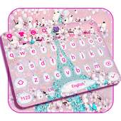 Girly Paris Keyboard theme 10001003