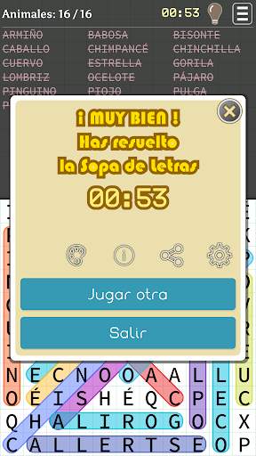 Sopa de letras - en español screenshot 4