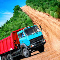 Dumper truck off-road driving logo