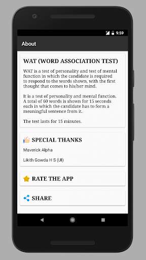 SSB WAT (Word Association Test) screenshot 8