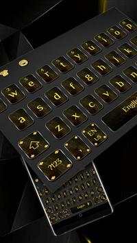 Cool Black Gold Keyboard screenshot 1