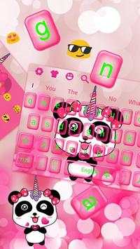 Pink Panda Unicorn Keyboard screenshot 2