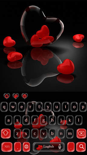 Scarlet Hearts Keypad Theme screenshot 2