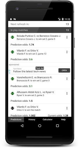 Live Tennis Predict0r screenshot 2