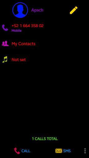 THEME i 9 BLACK COLOR EXDIALER screenshot 4