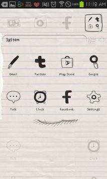 drawing wine GO launcher theme screenshot 2