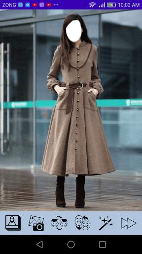 Long Coat Photo Montage  Girls screenshot 1